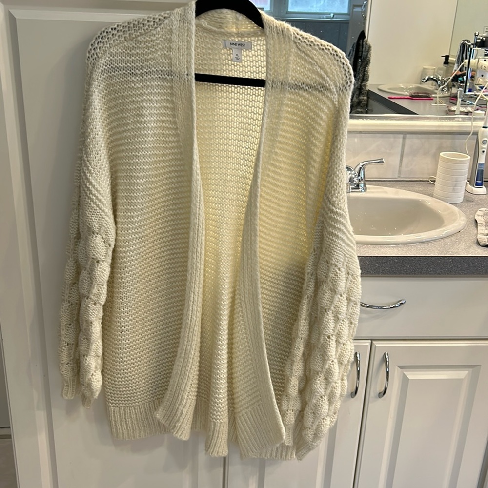NWT Nine West ivory knit sweater
